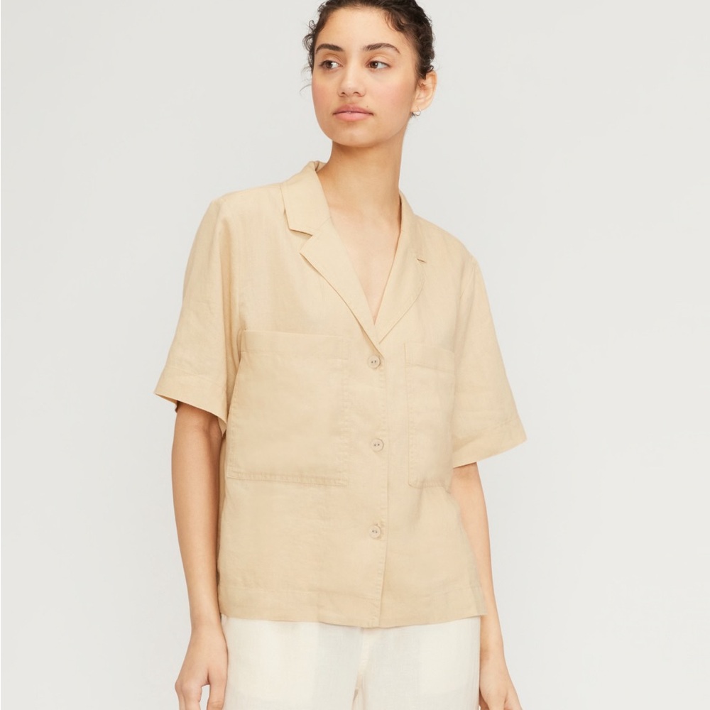 EVERLANE Linen Workwear Shirt S
